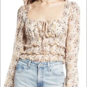 Free people Loretta floral print blouse